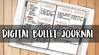 DIGITAL BUJO - Weekly Bullet Journal Spread plan with me
