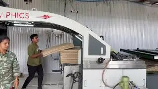 3ply flute laminator #machine #cartonbox #factory #youtube #youtubeshorts