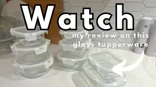 Bayco Glass Storage Containers with Lids - Glass Tupperware