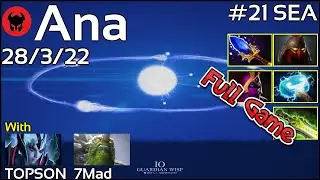 Ana [OG] plays Io!!! Dota 2 Full Game7.22