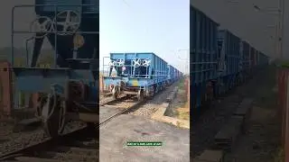 Spotted WDP4B with bobyn hopper wagons