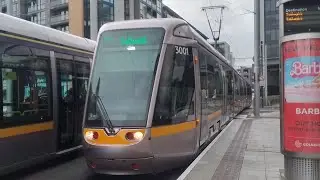 Luas ride. Luas 3001. Service to Connolly