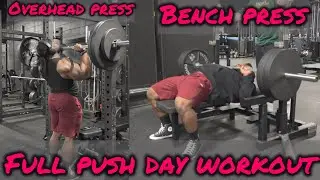 Complete Push Day Workout - Shoulders, Chest, Triceps 