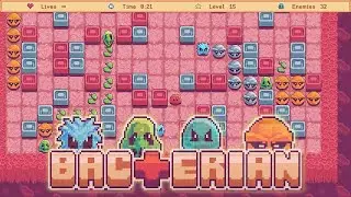 Bacterian - Early Access Gameplay [Pac-Man+Sokoban/Casual/Arcade/Puzzle/Strategy]