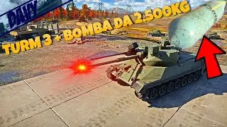💥WAR THUNDER GAMEPLAY IN ITALIANO💥 CARRO ARMATO TURM 3 + BOMBA DA 2.500 SGANCIATA DAL BOMBARDIERE!