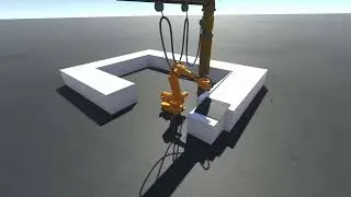 Robot and material transport simulation with realistic physics - realvirtual.io and Algoryx Physics