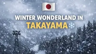 Takayama Winter Wonderland ❄️ | Snowy Mountain Views in Japan