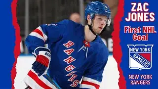 Zac Jones #6 (New York Rangers) first NHL goal Oct 29, 2022