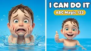 The Boy Who Overcame His Fear of Water 💦😊 | Confidence Story for Kids | ABC Magic 123