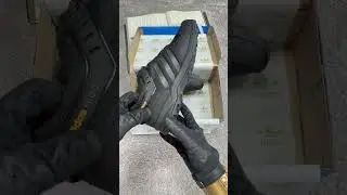 Мужские кроссовки нубук текстиль Adidas Climaproof All Black, кеды Адидас черные нубук текстиль 4181