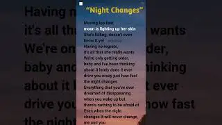 One Direction night changes  #music #love #famous #aesthetic #lyrics #popmusic #youtubeshorts