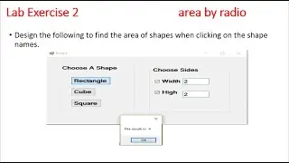 C# Windows Forms | Calculate Area of Shapes Using Radio Buttons (Lab Exercise)