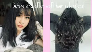 Weft hair extensions with Bellami Hair!