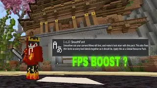 Smooth Font Overlay For MCPE/MCBE (Fps Booster pack! )