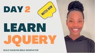 [🍊 2/5 Learn jQuery] : Build Random Bible Generator 🪄 : Selectors, Events, DOM