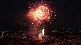 By Drone: 4th of July 2020 Fireworks from Six Flags Fiesta Texas
