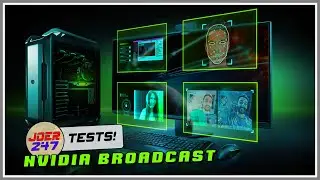 JoeR247 Tests - NVIDIA Broadcast - Virtual Greenscreens and Blur effects!