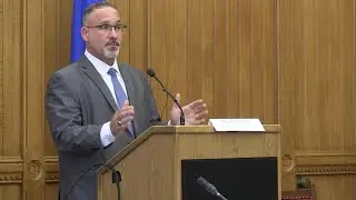 Former U.S. Secretary of Education Miguel Cardona at the 2026 CT Education Issues Summit