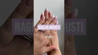 GEL NAGLAR HEMMA💅🏼FRANSK MANIKYR MED LILA CHROME