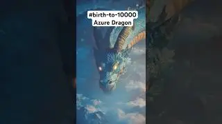 Azure Dragon: Birth to 10000 #birthto10000 #guardian  #giantanimals #midjourney #myth #azuredragon
