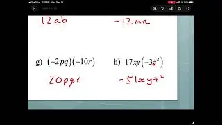 Unit 6 lesson 3: Multiplying monomials