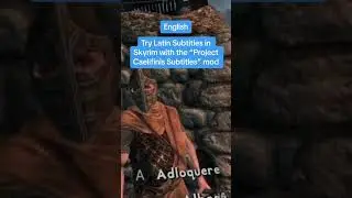 cēpī sagittam in genū... (Skyrim in Latin)