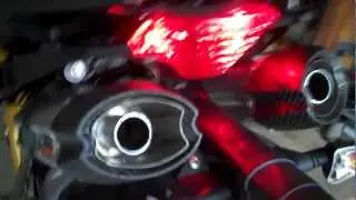 Aprilia Stock exhaust vs. Mivv Suono w/ DB killers