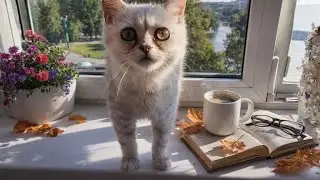 Как коты встречают с работы