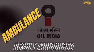 Oil India Limited has announced the Ambulance tender results tender no DCT0998P25 || #livestream 