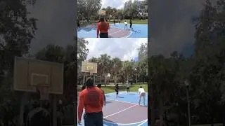 Got to play defense #reaction #trending #fypシ #short #3pointer #basketball #blacktop #hooper