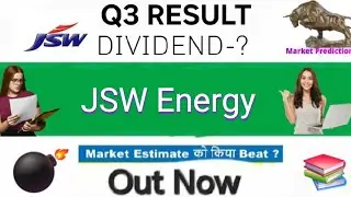 JSW energy Q3 results 2026 | jsw energy share latest news today | sjw energy stock  #q3results2026