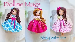 Dollme Mugs | Polymer Clay Doll | Angel Doll - Stay with me collection