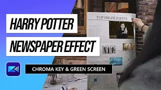 Harry Potter Moving Newspaper Video Effect  | PowerDirector Tutorial
