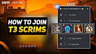 How to Join BGMI Esports in 2025 | Register T3 Scrims in Discord | how to join BGMI custom