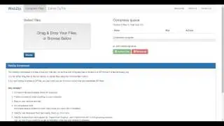 WebZip Compression Tutorial