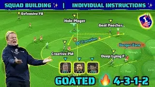 Best formation & Individual instructions for Tiki-Taka !