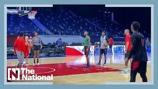 NBA stars train before 2022 Abu Dhabi Games