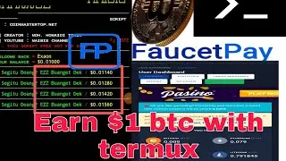 Termux :- Earn $1 bitcoin per minute using termux |100%work | new