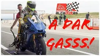 MOTO YAMAHA SUPER RAPIDA - ALCARRAS SBK CAMPEON - MOTOVLOG- NINGUNA CAIDA-MUCHA DIVERSION