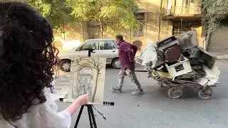 🎨 Painting an Old Door Full of Nostalgia | هنر و خاطره در یک قاب