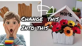 Let's make a beautiful  aesthetic  wall deco with waste cardboard 