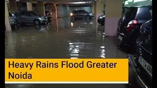 Heavy Rains Flood Noida