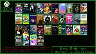 Новые игры Xbox с 1 по 5 декабря 2025 года