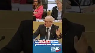 Nach Abwahleklat &ndash; #Fraktionsvorsitzender #OliverKirchner gibt linken Fraktionen Gegenwind. #AfD