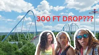 Foust Sisters GET ON A 300 FT DROP ROLLER COASTER!