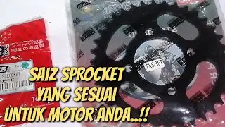 TIPS ✔️PEMILIHAN SPROKET YANG SESUAI UNTUK MOTOR ANDA, ‼️✅