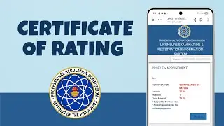 How to get Certificate of Rating on PRC online