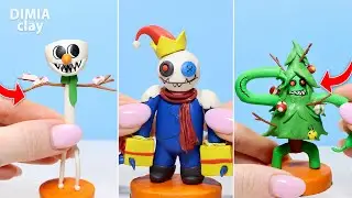 Making New Rainbow Friends (Roblox) Monsters FNF mods with clay | Dimia clay tutorial