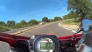 AEE S70 action camera on a motorcycle Kawasaki ZX6R