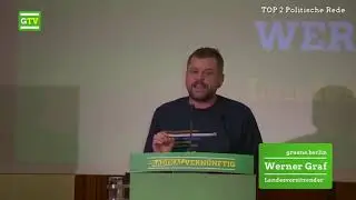 07.12.2019: Politische Rede von Werner Graf auf dem Landesparteitag von B&uuml;ndnis 90/Die Gr&uuml;nen Berlin